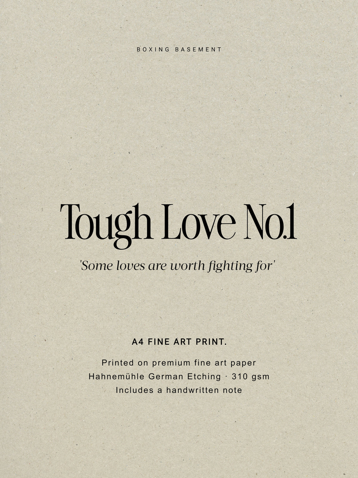 Tough Love No. 1 - A4 Fine Art Print.